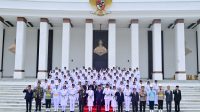 AKAN IKUT ARAHAN: Setelah sempat ramai Paskibraka putri yang berjilbab namun tak dikenakan saat pengukuhan, BPIP sudah meminta maaf, dan mengikuti arahan serta memperkenankan yang berjilbab untuk mengenakan saat bertugas. (Foto BPMI Setpres)