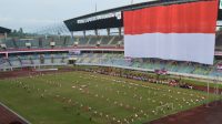 RAMAIKAN: Pemerintah Provinsi Kaltim memusatkan upacara perayaan HUT Kemerdekaan ke-79 Republik Indonesia di Stadion Utama Kaltim, Palaran, pada 17 Agustus 2024. (Istimewa)