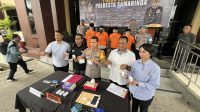 TERBONGKAR: Satresnarkoba Polresta Samarinda membongkar praktik penjualan narkoba yang masih terjadi dengan meringkus empat kaki tangan bandar.