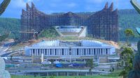 TERUS BERPROGRES: Pengerjaan Ibu Kota Nusantara masih berjalan, dan besok dijadwalkan Presiden Joko Widodo akan memimpin sidang kabinet perdana di IKN.
