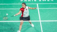 KE SEMIFINAL: Wakil Indonesia Gregoria Mariska Tunjung berlaga ke semifinal Olimpiade Paris 2024 setelah menyudahi perlawanan wakil Thailand. (Foto Internet)