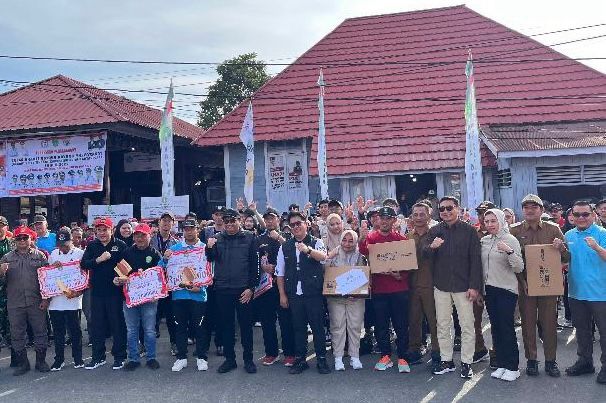 TERUS SEMANGAT: Kegiatan Pembukaan BBGRM tahun 2025 di Kecamatan Kota Bangun resmi dibuka. (Ist)