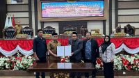 SECEPATNYA: Rapat paripurna ke-23 DPRD Kukar terkait persetujuan pembentukan tujuh desa definitif. (Ist)
