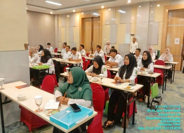 PELATIHAN: Pelatihan peningkatkan kapasitas bagi aparatur pemerintahan desa oleh DPMD Kukar. (Dok DPMD Kukar)